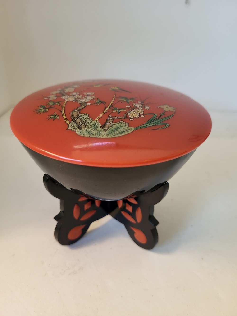 1960s Japanrse Phenolic Resin Lidded Vanity Box 3.5"×4.5"